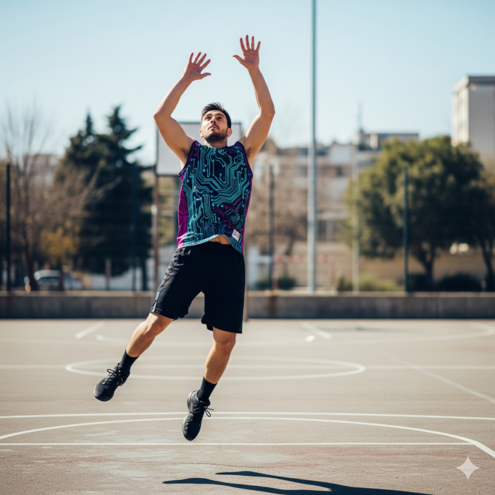Neon Circuit Basketball Jersey