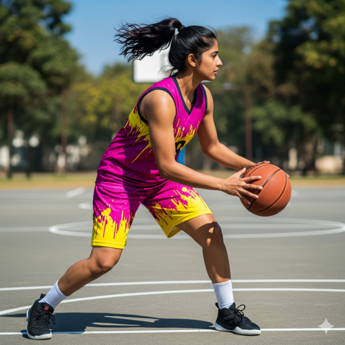 Pink Splash Women’s Basketball Kit
