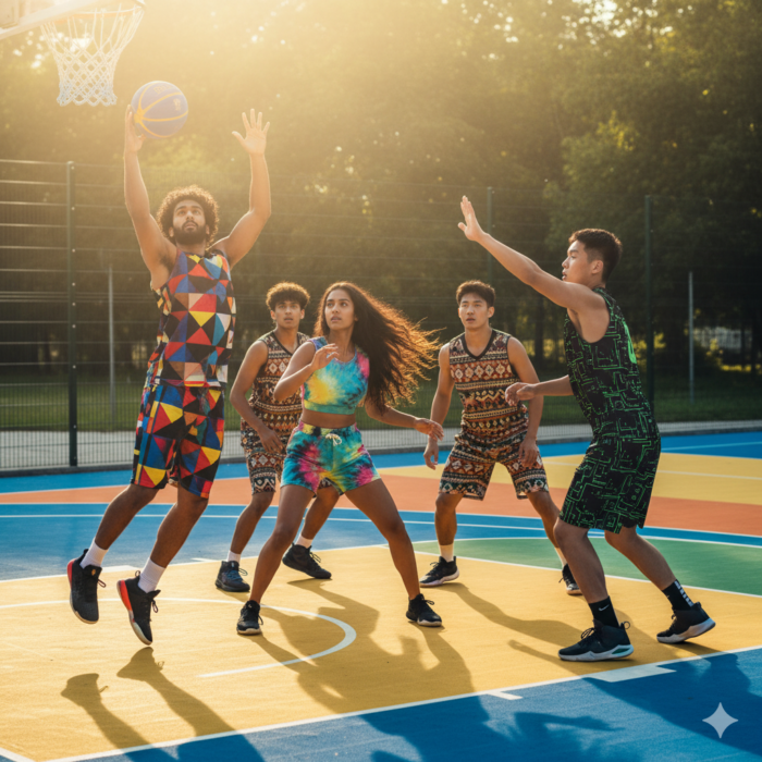 Multicolor Retro Basketball Collection