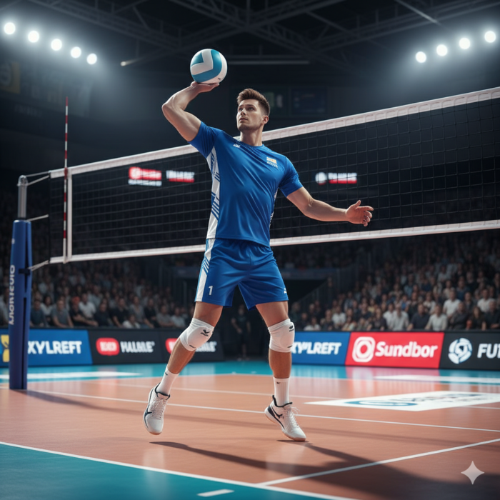 Aero Blue Volleyball Jersey (Men)