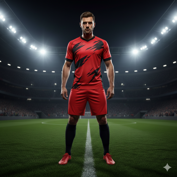 Red Strike Football Jersey