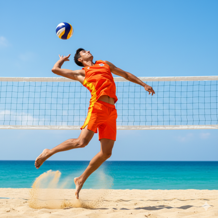 Solar Orange Beach Volleyball Jersey