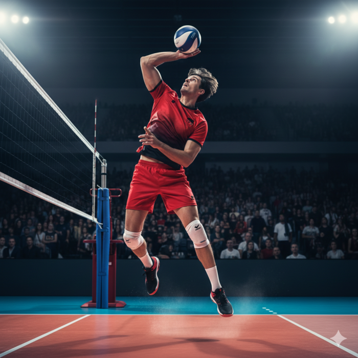 Spike Red Volleyball Jersey (Men)